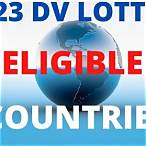 eligible countries for dv lottery 2023